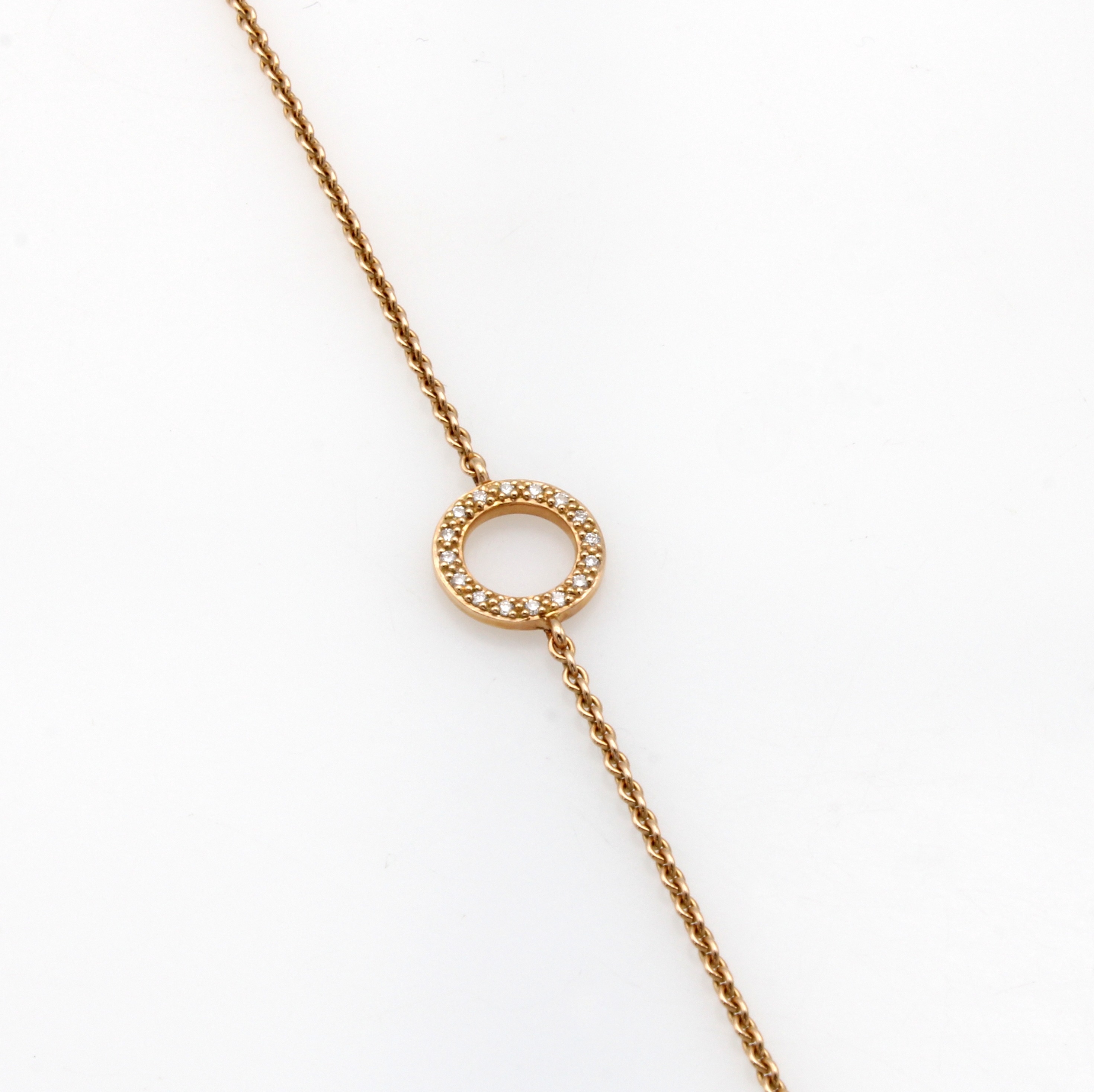 Image 27049997 - Armband mit Brillanten, RG 585/000, Brill. in kreisf. Mittelteil zus. ca. 0.08 Weiß/si, ...