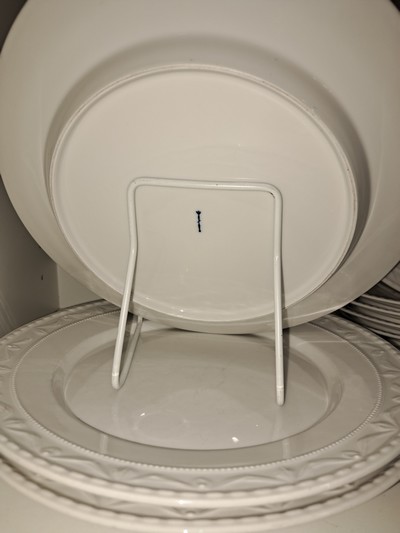 27049979b - 10 Teller, KPM Berlin, 1960er Jahre, Modell Kurland, weiß, 3 flache Teller D. 25cm, 6 ...