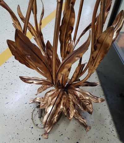 27049989f - Stehleuchte, Entwurf Hans Kögl, 1980er Jahre, wohl Modell 1771 H, 7 Brennstellen in ...