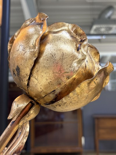 27049989i - Stehleuchte, Entwurf Hans Kögl, 1980er Jahre, wohl Modell 1771 H, 7 Brennstellen in ...