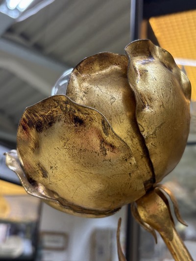 27049989j - Stehleuchte, Entwurf Hans Kögl, 1980er Jahre, wohl Modell 1771 H, 7 Brennstellen in ...