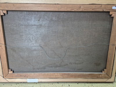 27049995a - Unidentified Romantic, 2nd half of 19th century, seascape in afterglow with fishermen and ...