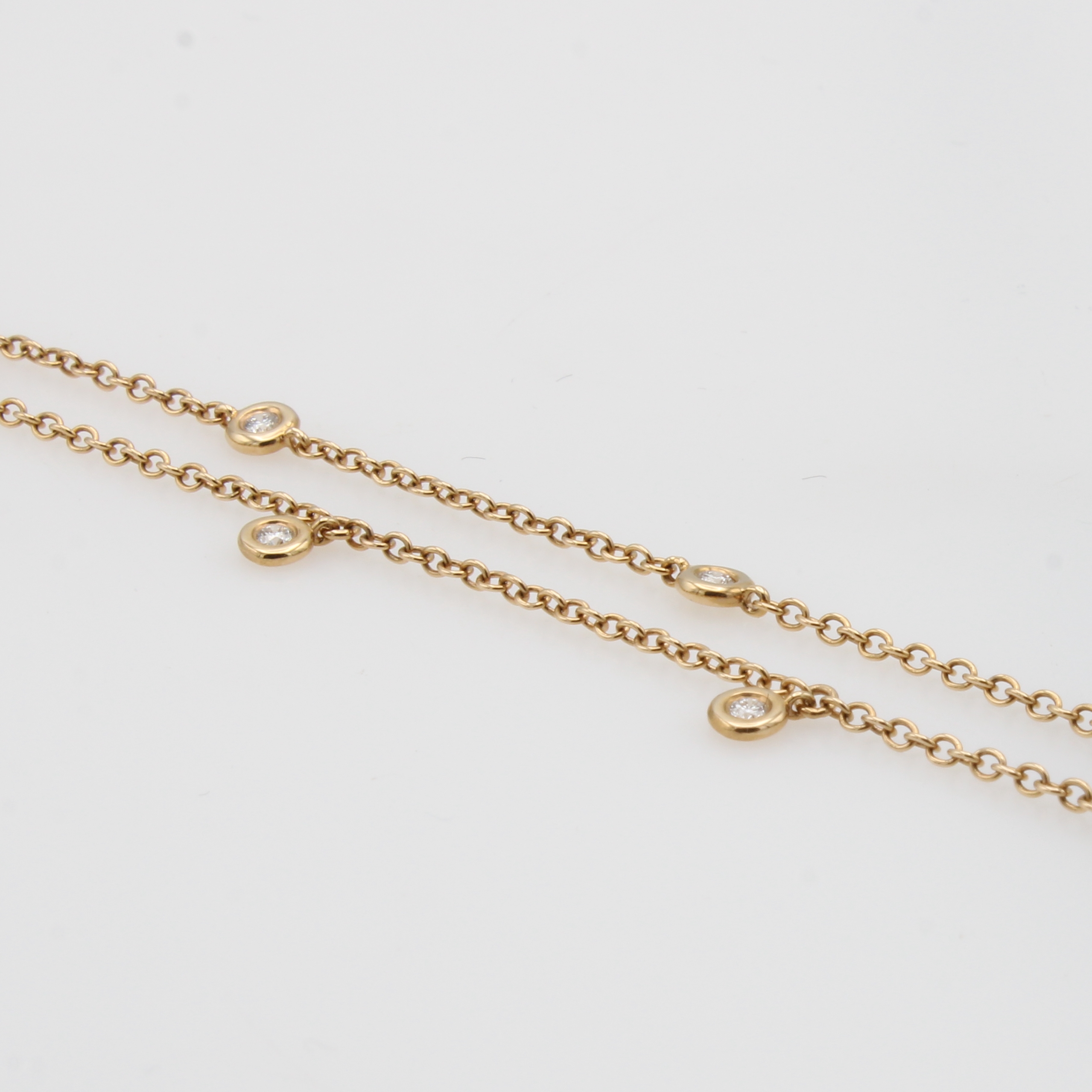 Image 27050001 - 2-teiliges Armband mit Brillanten, RG 750/000 Brill. zus. ca. 0,28 Weiß/si, L. ca. 18 ...