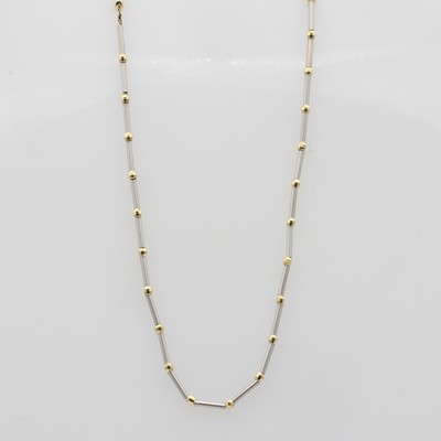 Image Collier, WG/GG 585/000, facett. GG Kügelchen als Zwischenteile, L. ca. 46 cm