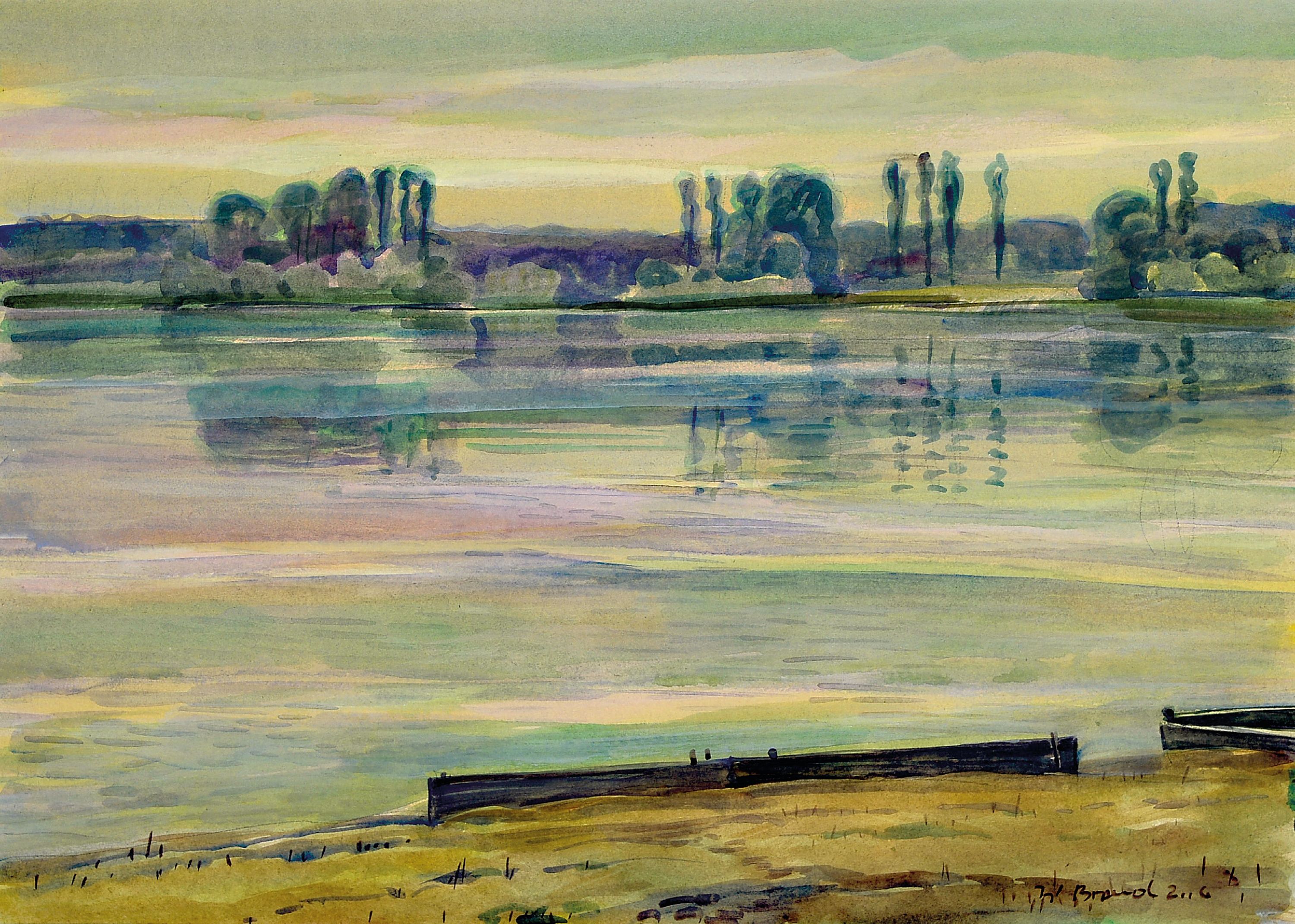 Image 27050122 - Werner Brand, 1933 Löbau-2021 Hochstadt, 2 Aquarelle von 2006, beide sign., ...