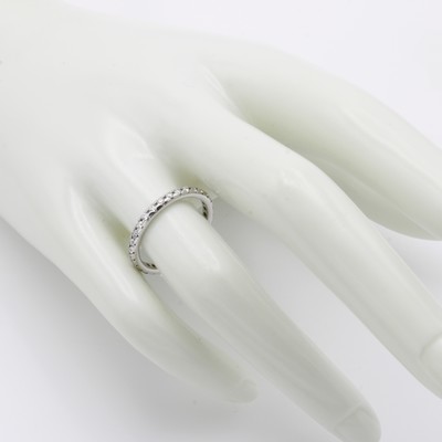 27050313b - Memoryring mit Brillanten. WG 585/000, Schiene rundum bes. m. Brill. zus. ca. 0.60 ...