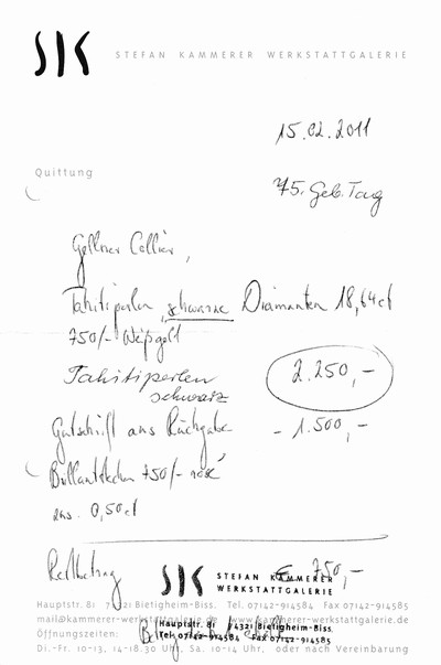 27050470a - Süßwasserzuchtperl-Collier, 25 barocke Perlen, sogn. Monsterperlen, Magnetschließe ...