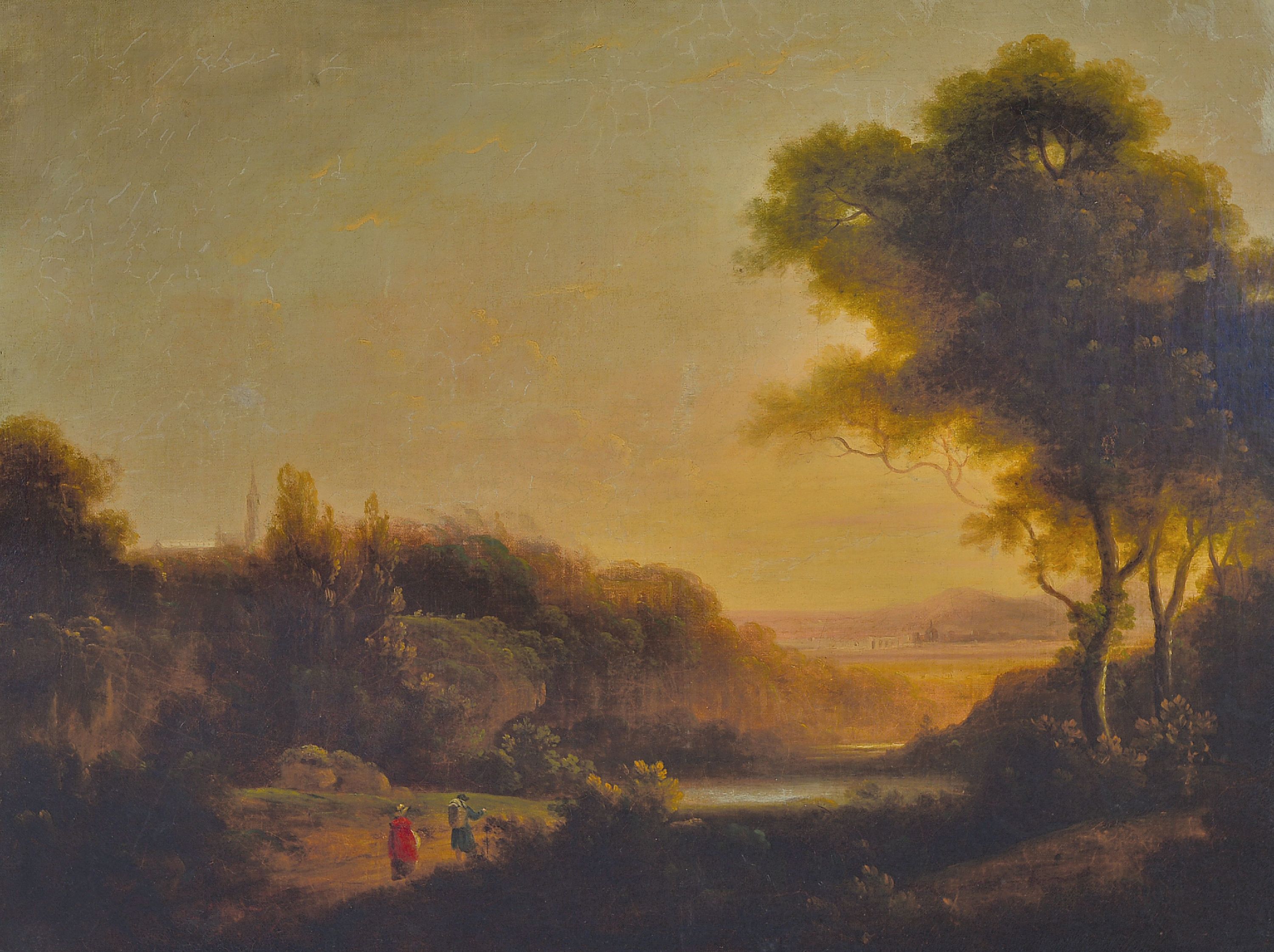 Image 27050620 - Unbekannter Landschafter, Nachfolger Richard Wilson (1713-1782), 18.Jh., Landschaft im ...