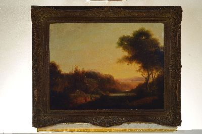 27050620k - Unbekannter Landschafter, Nachfolger Richard Wilson (1713-1782), 18.Jh., Landschaft im ...