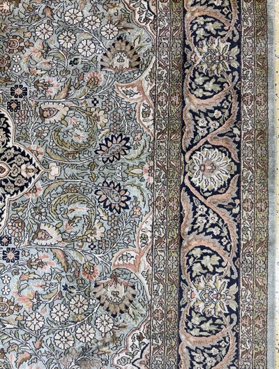 27050661f - Cashmere silk, India, late 20th century, mercerized cotton, approx. 375 x 270 cm, ...