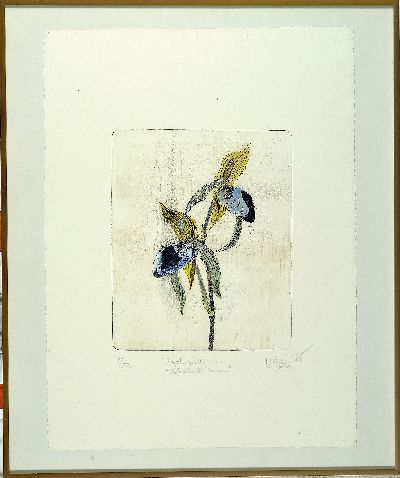 27050664m - Hildegard Illes, in Düsseldorf geborene Künstlerin, ansässig in der Pfalz, hier drei ...