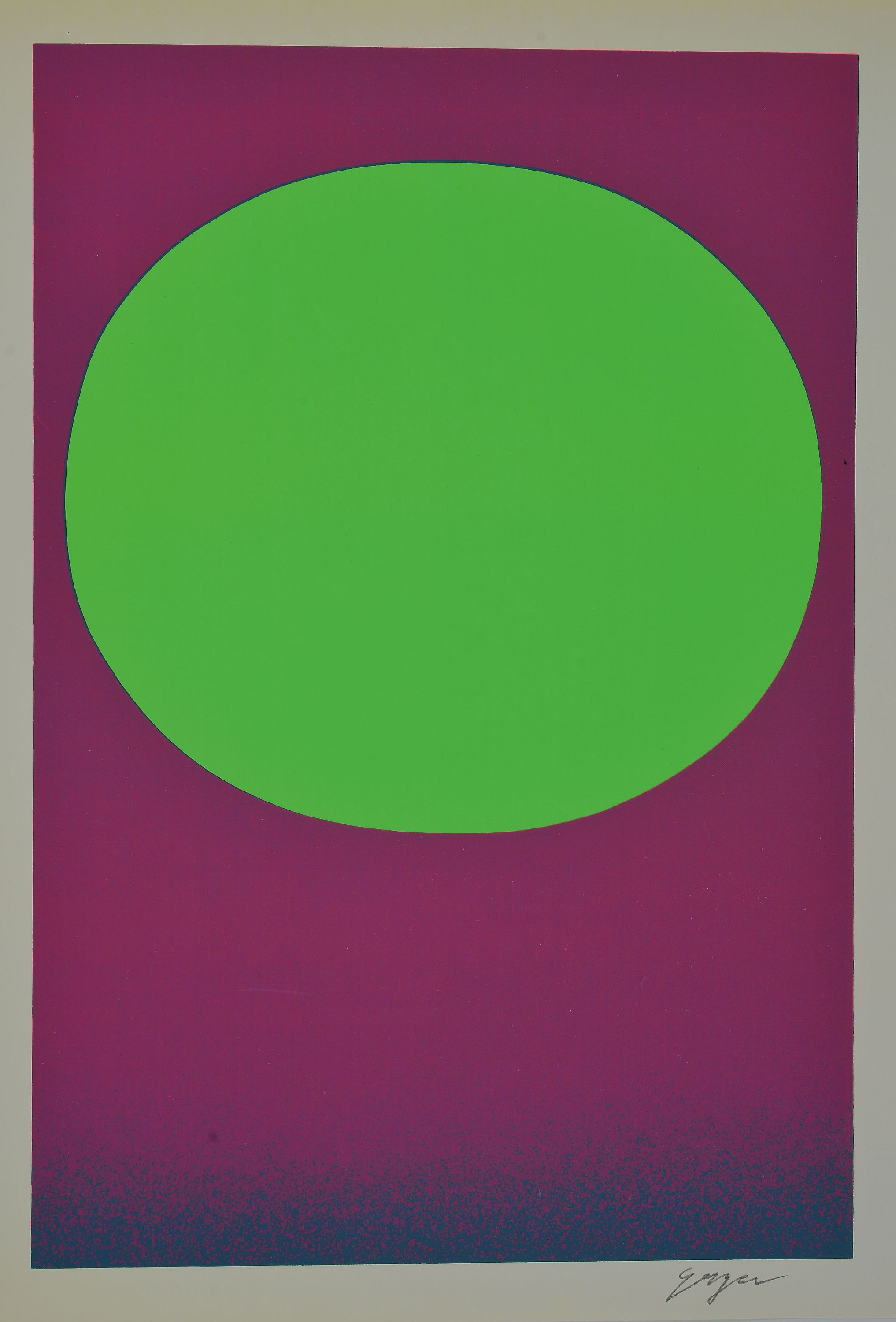 Image 27050781 - Rupprecht Geiger, 1908-2009, signierte Farbserigrafie 1970- Handdruck gefertigt unter ...