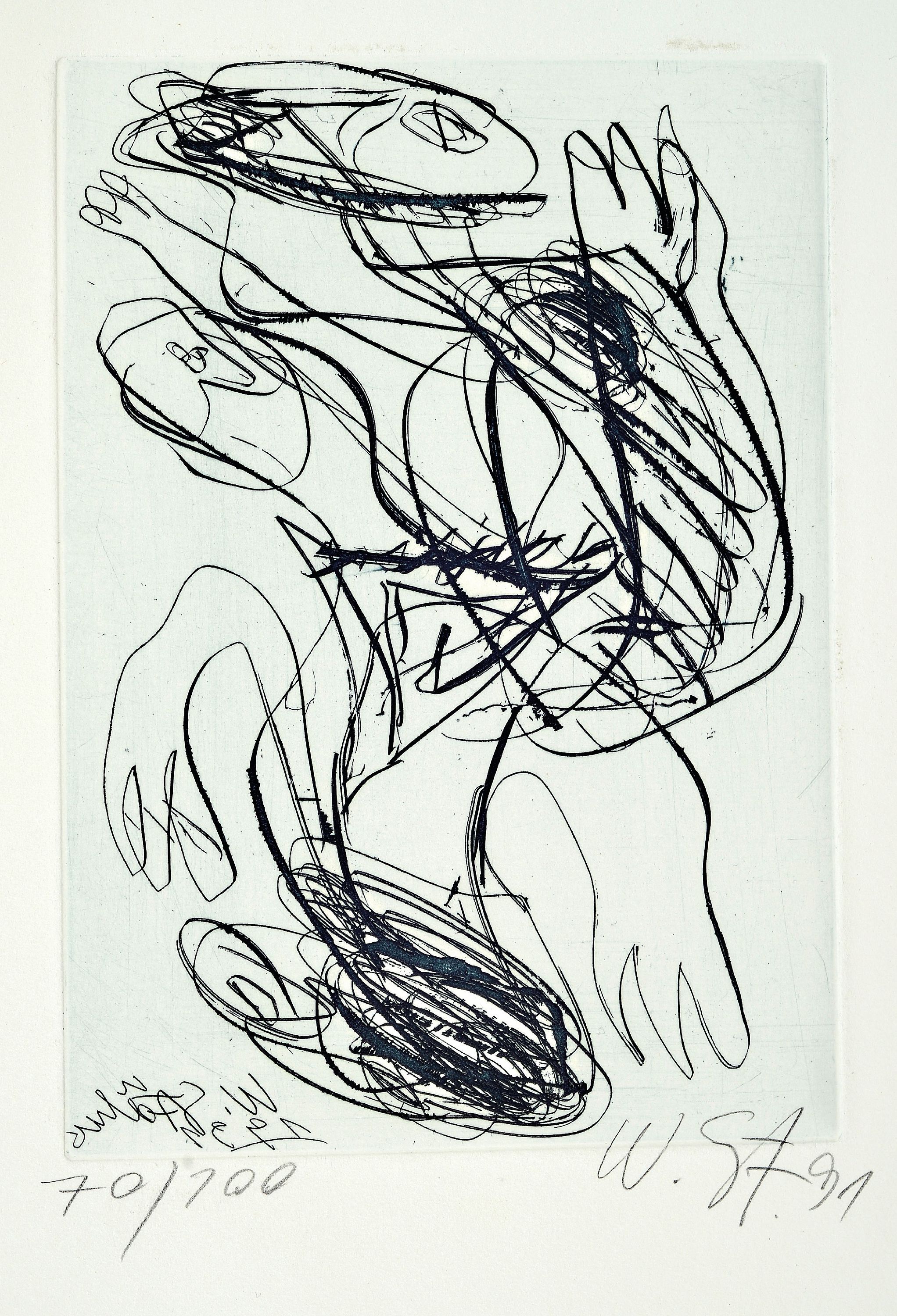 Image 27050785 - Walter Stöhrer 1937-2000. Aquatinta Radierung, sign., dat. 1991, in der Platte sign., ...