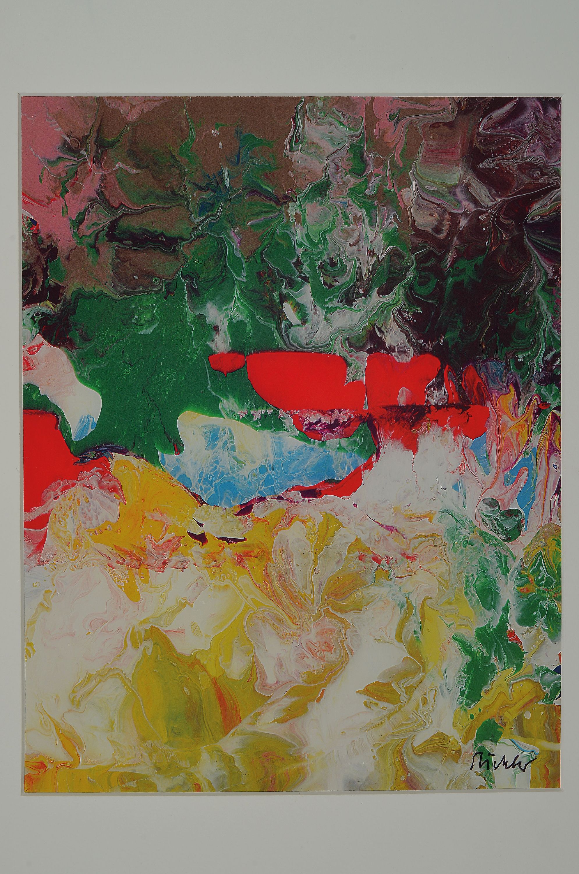 Detail k: Gerhard Richter, geb. 1932, signierter 2010 Hoch-Pigmentdruck, lackiert aus der Serie "Sindbad", WVZ. 905-82, ca. 32x25 cm