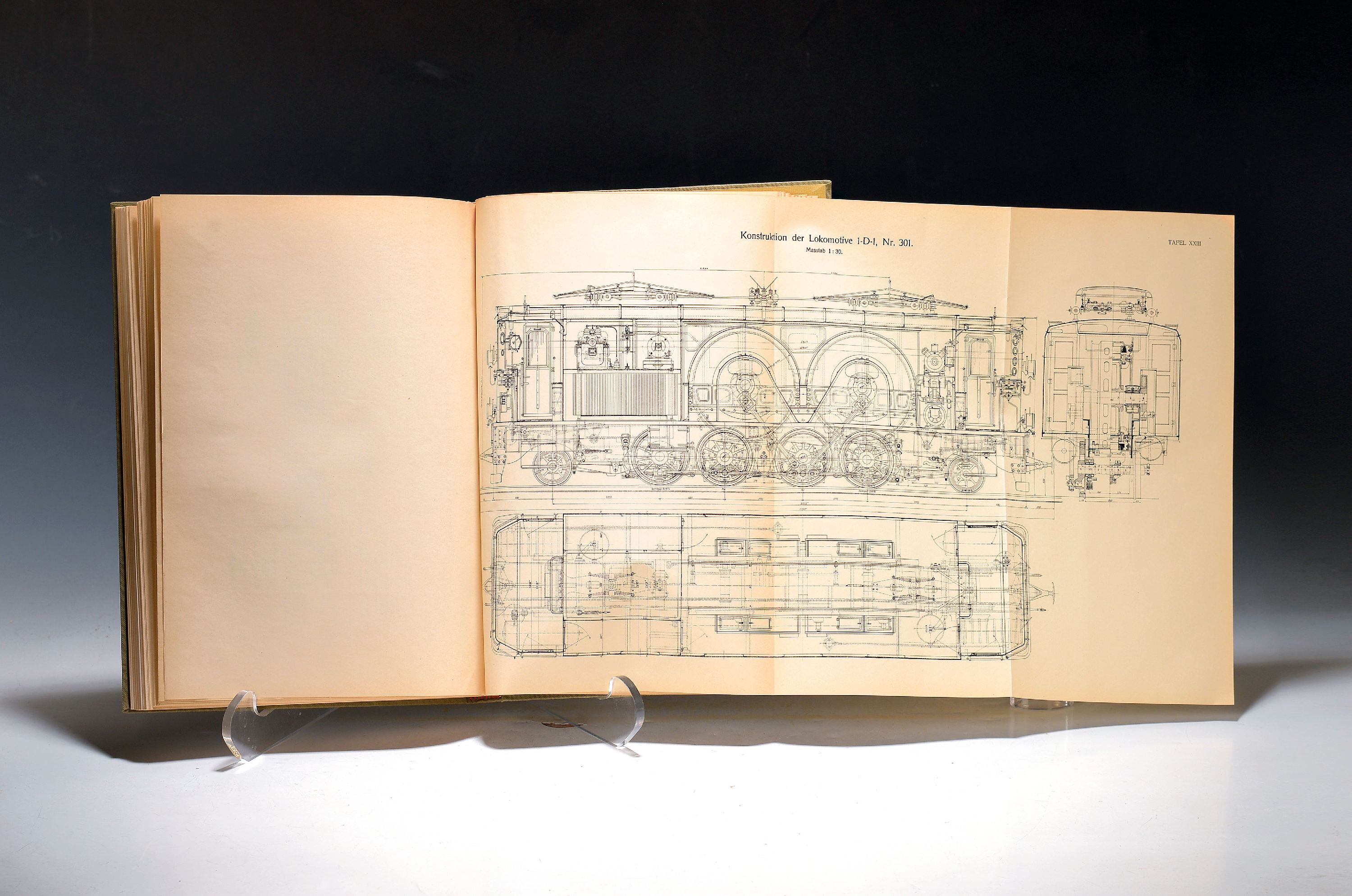 Detail a: Rhätische Bahn. Der Elektrische Betrieb auf den Linien des Engadins, Zürich, Orell Füssli 1915, 4°, OLn. geprägt, Alterssp.