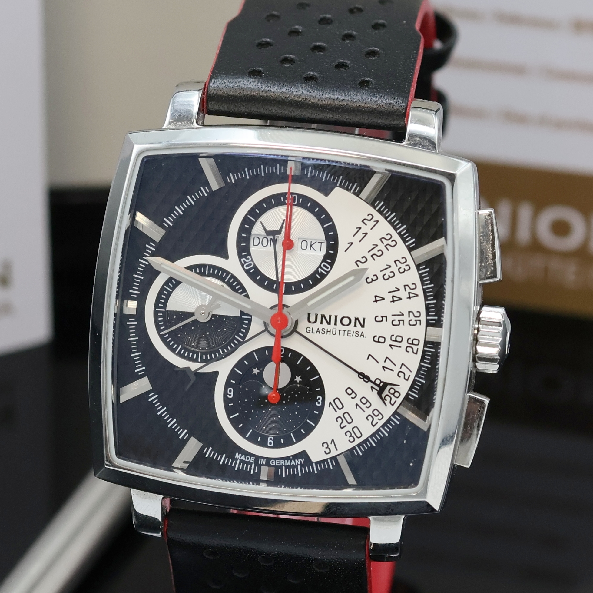 Detail a: UNION GLASHÜTTE Averin Herrenchronograph Referenz D015.525.16.051.00, Deutschland verk. lt. beil. Pap. 06/2024, Automatik, beids. vergl. ...