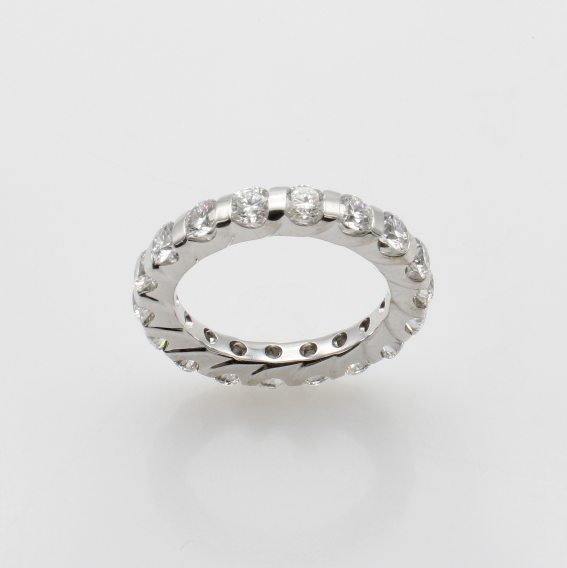 Image 27050837 - Memoryring mit Brillanten, WG 585/000, 18 Brill. zus. ca. 2.92 ct Weiß/si, mit ...