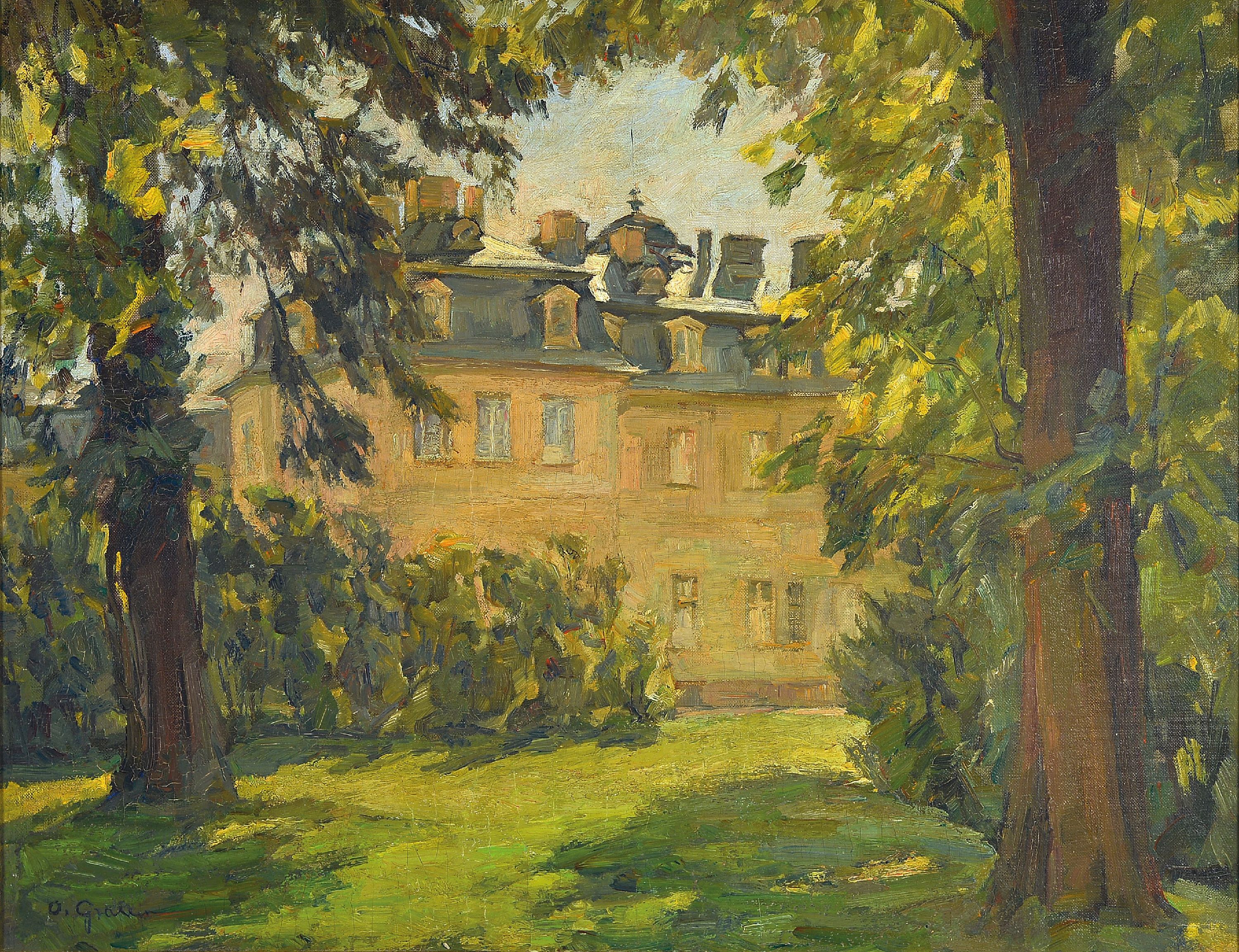 Image 27050852 - Otto Graeber, 1885 Eberbach-1952 Karlsruhe, ´Westflügel des Barockschlosses Karlsruhe´, ...