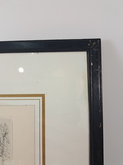 27050821g - Max Liebermann, 1847-1935, signierte Orig. Radierung 1923, Titel: Eislauf- WVZ Achenbach ...