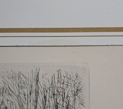 27050821j - Max Liebermann, 1847-1935, signierte Orig. Radierung 1923, Titel: Eislauf- WVZ Achenbach ...