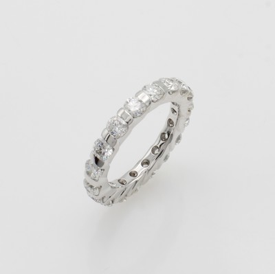 27050837a - Memoryring mit Brillanten, WG 585/000, 18 Brill. zus. ca. 2.92 ct Weiß/si, mit ...