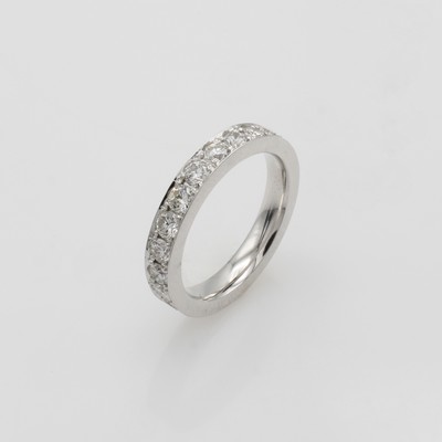 27050839a - Memoryring mit Brillanten, WG 585/000, Brill. zus. ca. 2.0 ct Weiß/p1, RW ca. 54 ...