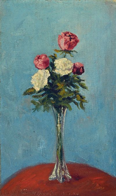 Image Ludwig Waldschmidt, 1886-1957 Kaiserslautern , ´Rosen´, so auf Künstleretikett ...