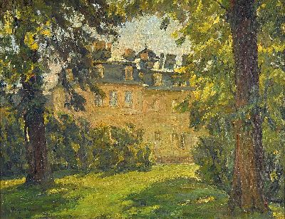 Image Otto Graeber, 1885 Eberbach-1952 Karlsruhe, ´Westflügel des Barockschlosses Karlsruhe´, ...