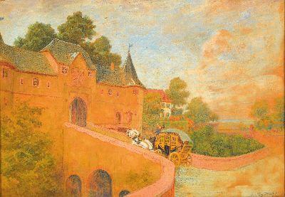 Image Johann Georg Mohr, 1864-1943 Frankfurt am Main, Aquarell und Farbstift auf Papier, ...