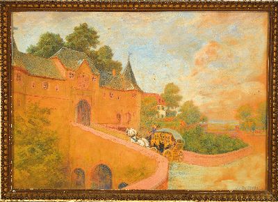 27050853k - Johann Georg Mohr, 1864-1943 Frankfurt am Main, Aquarell und Farbstift auf Papier, ...