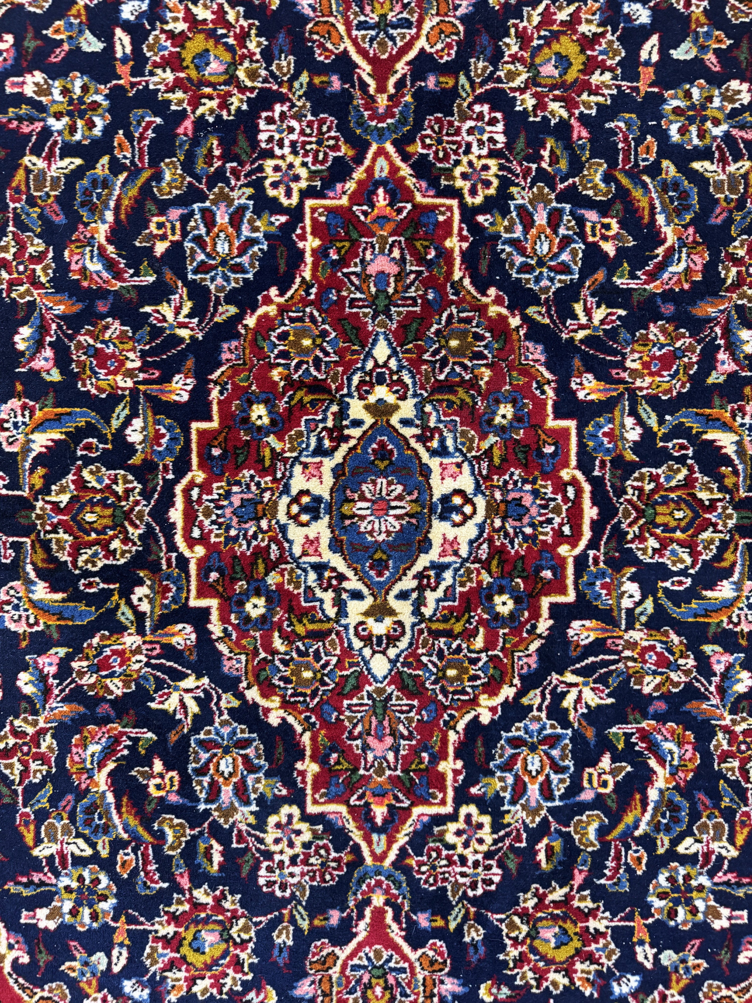 Detail d: Keschan"Ghotbi"signiert, Persien, Mitte 20.Jhd, Wolle auf Baumwolle, ca. 218 x 141 cm,EHZ: 2