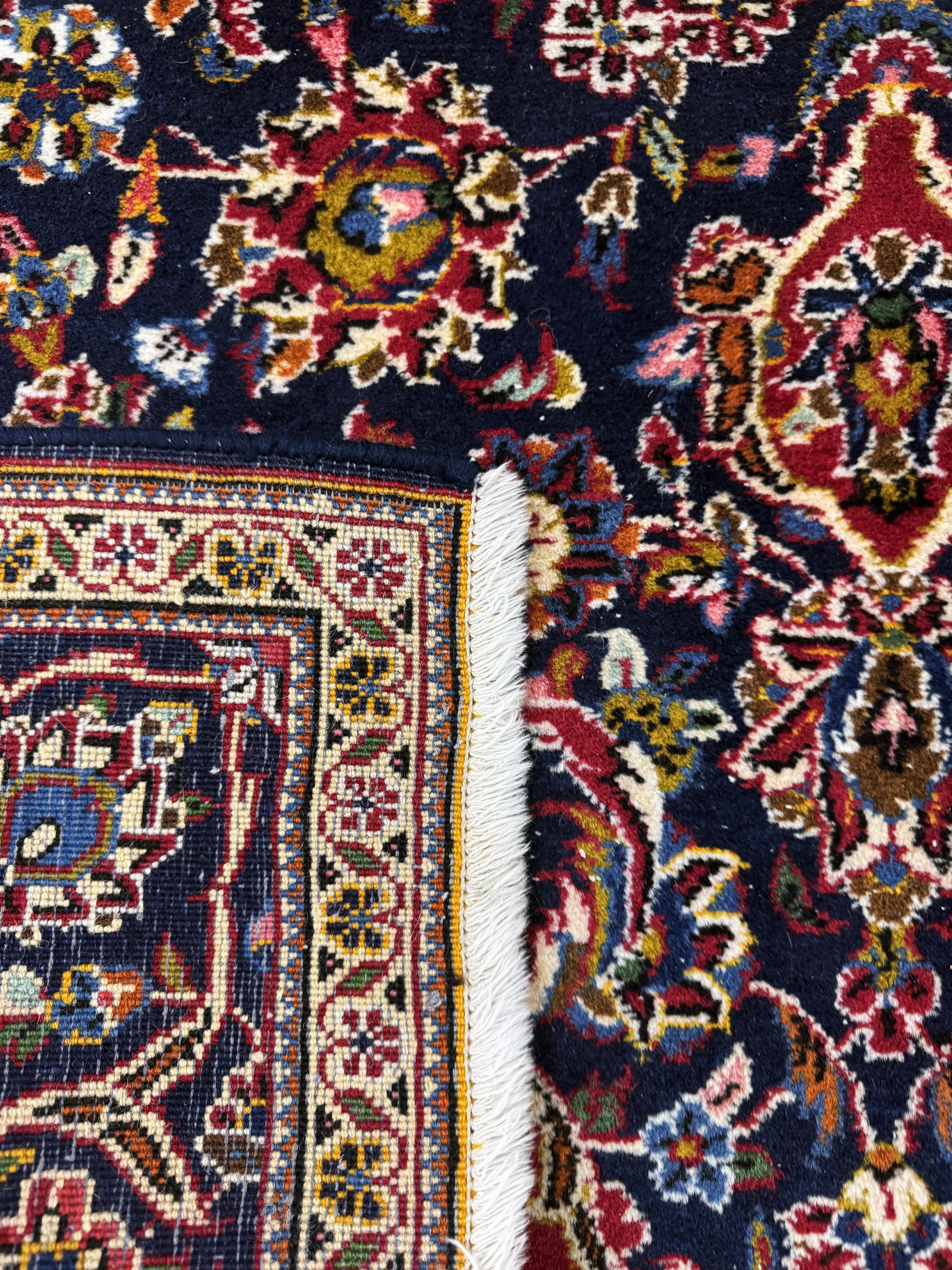 Detail f: Keschan"Ghotbi"signiert, Persien, Mitte 20.Jhd, Wolle auf Baumwolle, ca. 218 x 141 cm,EHZ: 2