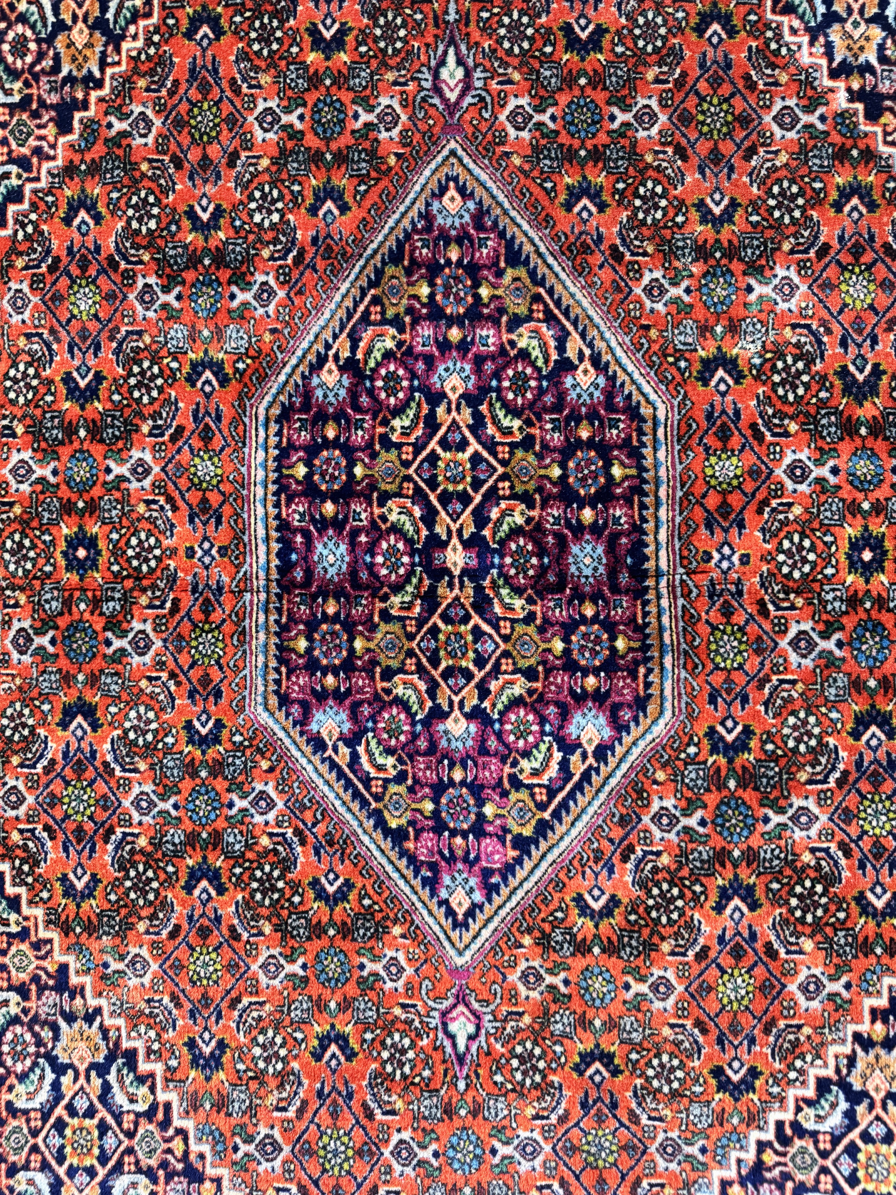 Detail c: Bidjar fein, Persien, Ende 20.Jhd, Korkwolle auf Baumwolle, ca. 184 x 114 cm, EHZ: 1-2