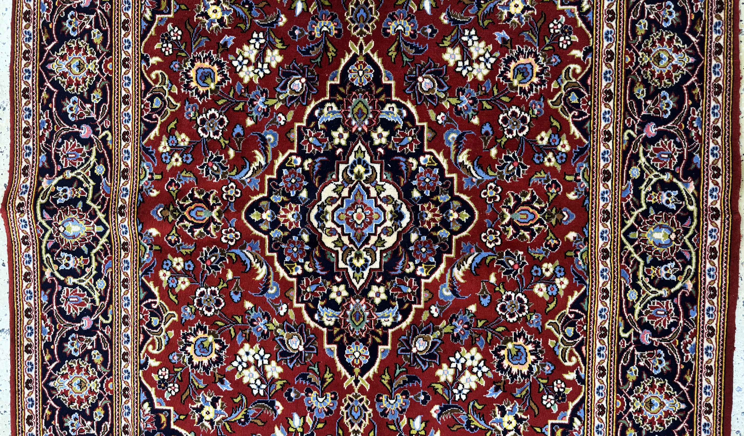 Detail b: Keschan Kork, Persien, Ende 20.Jhd, Korkwolle auf Baumwolle, ca. 210 x 137 cm, gereinigt, EHZ: 1-2