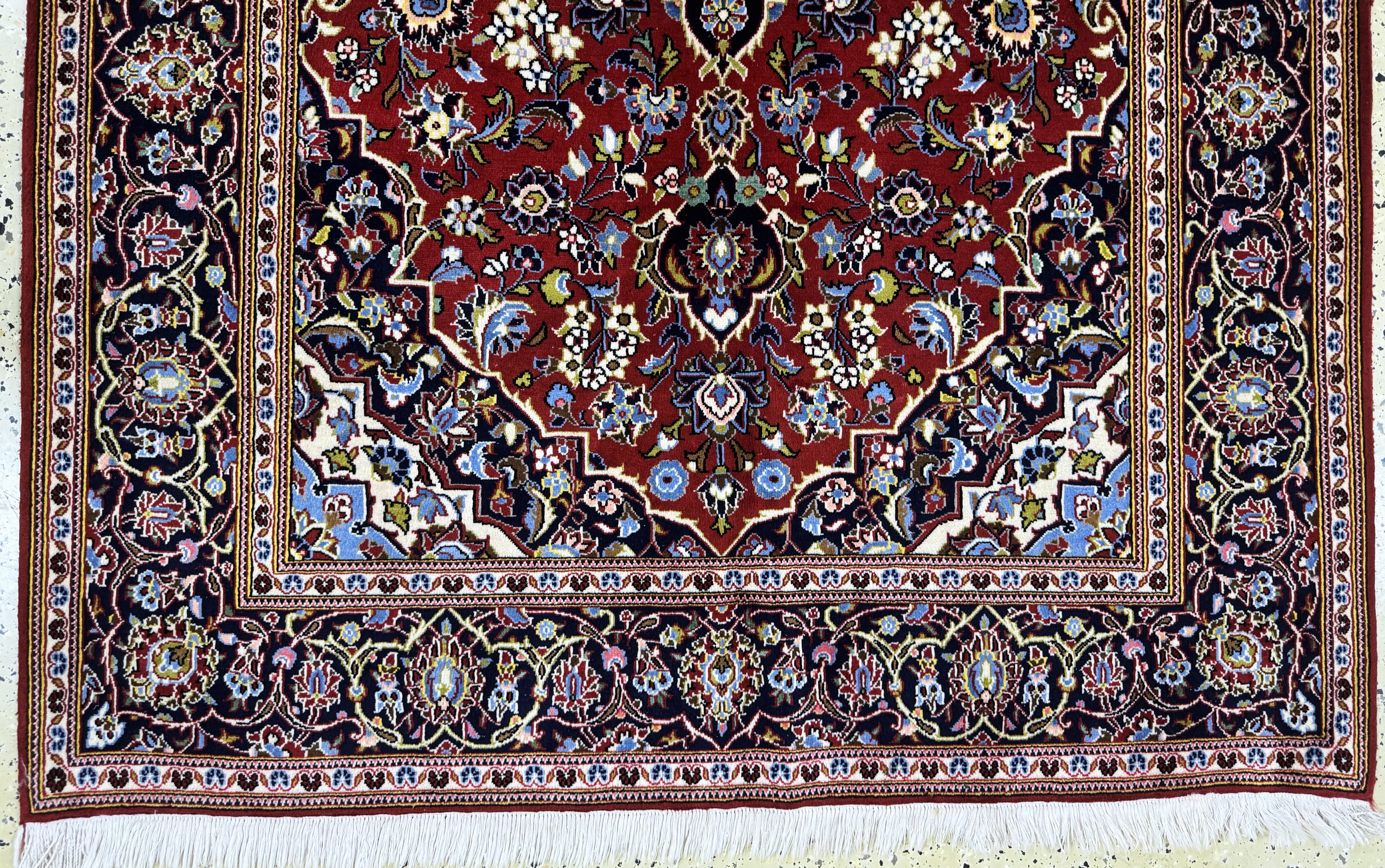 Detail c: Keschan Kork, Persien, Ende 20.Jhd, Korkwolle auf Baumwolle, ca. 210 x 137 cm, gereinigt, EHZ: 1-2