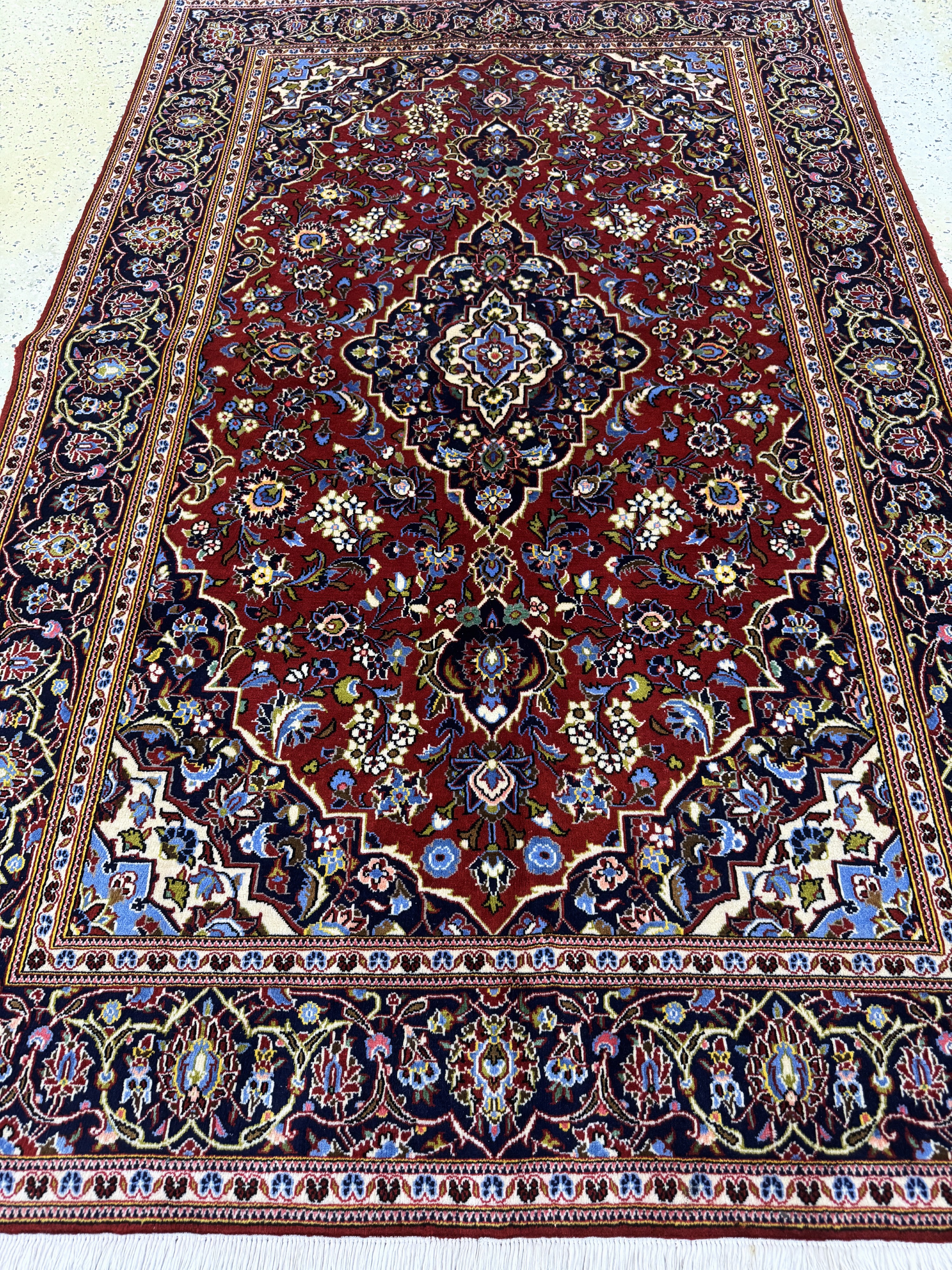 Detail d: Keschan Kork, Persien, Ende 20.Jhd, Korkwolle auf Baumwolle, ca. 210 x 137 cm, gereinigt, EHZ: 1-2