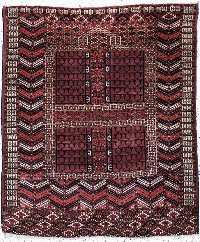 Image Tierbaum Tekke Engsi, Turkmenistan, um 1900, Wolle auf Wolle, ca. 151 x 130 cm, EHZ: 2 ...