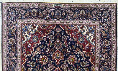 27050993a - Kashan#´Ghotbi#´ signed, Persia, mid-20th century, wool on cotton, approx. 218 x 141 ...