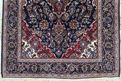 27050993c - Kashan#´Ghotbi#´ signed, Persia, mid-20th century, wool on cotton, approx. 218 x 141 ...