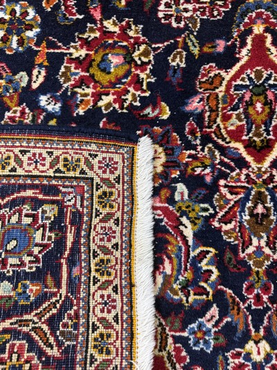 27050993f - Kashan#´Ghotbi#´ signed, Persia, mid-20th century, wool on cotton, approx. 218 x 141 ...