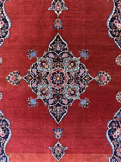 27050994d - Keschan Kork, Persien, Mitte 20.Jhd, Korkwolle auf Baumwolle, ca. 216 x 133 cm, EHZ: ...