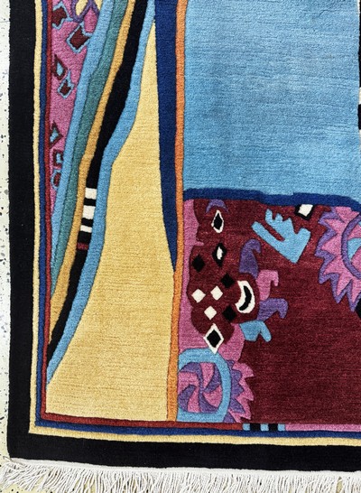 27050995b - Nepal, Ende 20.Jhd, Wolle auf Baumwolle, ca. 203 x 139 cm, EHZ: 1-2 Schätzpreis: 400, ...