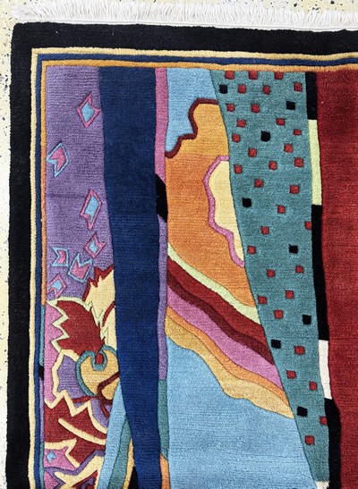 27050995c - Nepal, Ende 20.Jhd, Wolle auf Baumwolle, ca. 203 x 139 cm, EHZ: 1-2 Schätzpreis: 400, ...