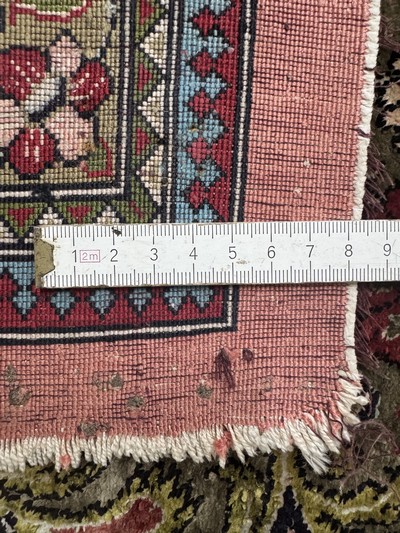 27050996k - Ghom Seide, Persien, Mitte 20.Jhd, reine Naturseide, ca. 375 x 250 cm, EHZ: 3 ...