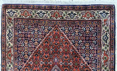 27050997a - Bidjar fein, Persien, Ende 20.Jhd, Korkwolle auf Baumwolle, ca. 184 x 114 cm, EHZ: 1-2 ...