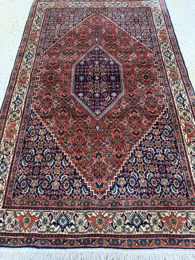 27050997d - Bidjar fein, Persien, Ende 20.Jhd, Korkwolle auf Baumwolle, ca. 184 x 114 cm, EHZ: 1-2 ...