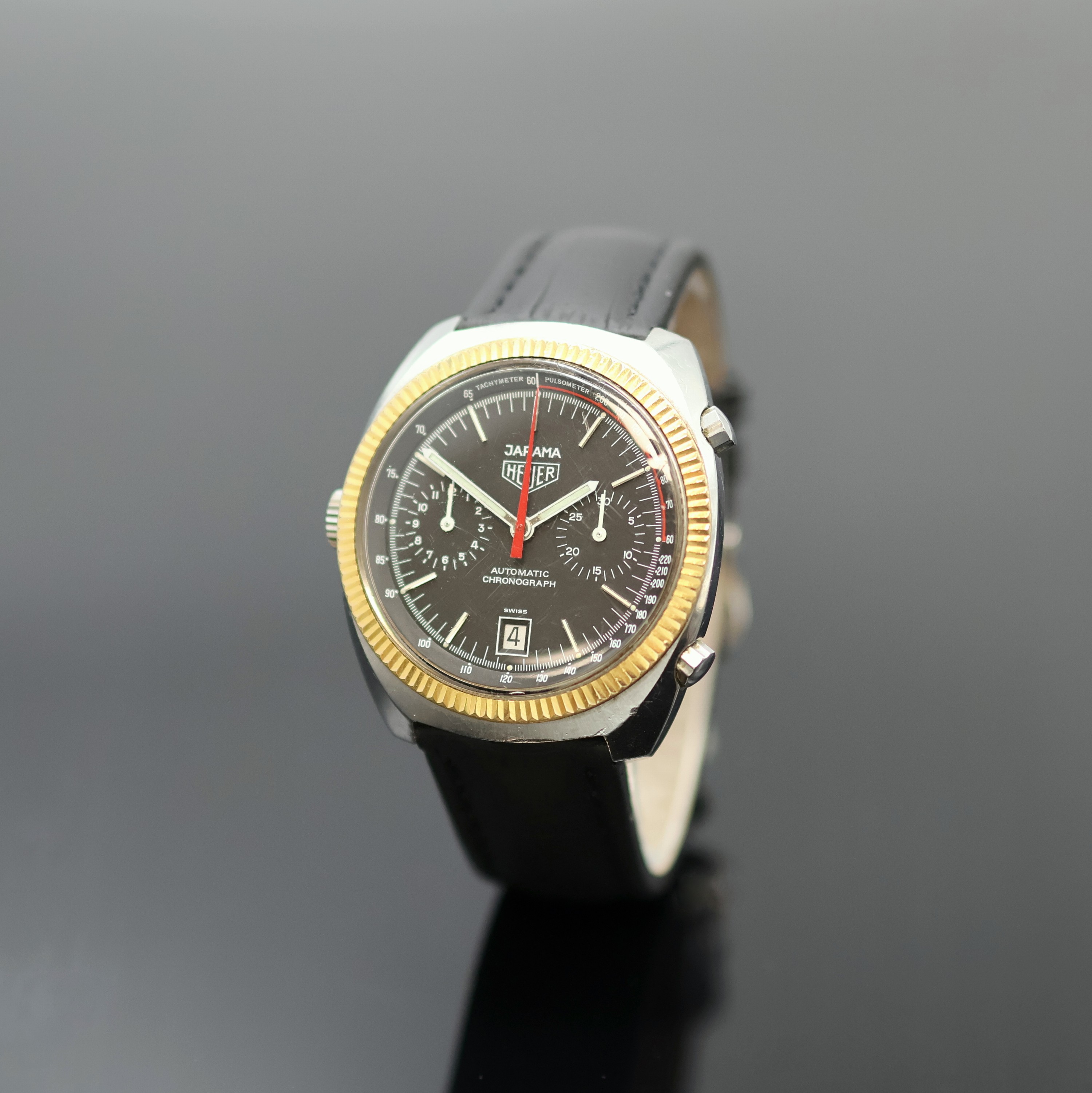 Image 27051086 - HEUER Jarama seltener Armbandchronograph Referenz 110.245, Schweiz um 1981, Automatik, ...