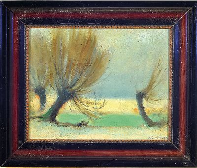 27051004k - Bruno Bielefeld, 1879 Blumenau-1973 Berlin-Steglitz, 2 Werke: Auenlandschaften mit ...