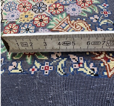 27051088j - Qum silk fine signed, Persia, approx. 20 years, pure natural silk, approx. 300 x 200 cm, ...