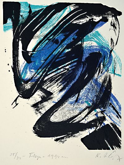 Image Karl Otto Götz, 1914-2017, Telsyn, Farblithographie, handsign., betitelt, dat. 1994, ...